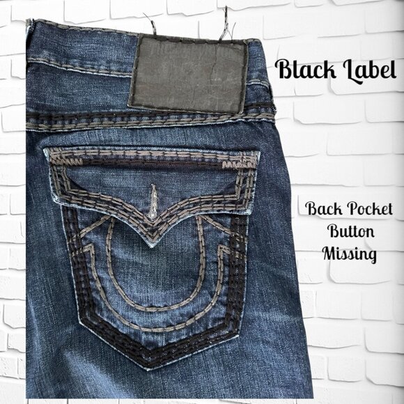 👖 Vintage Men's True Religion Billy Super QT Jeans - Size 38 - Rare Find! 👖 - Picture 6 of 13